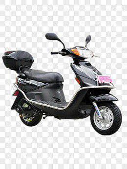 黑色電動(dòng)車(chē)產(chǎn)品實(shí)物PNG圖片展示